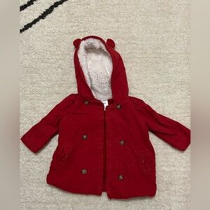 Carters red jacket - baby girl - 6mo